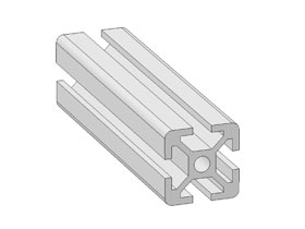 Alu profiel 20 x 20 sleuf 5