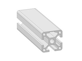 Alu profiel 30 x 30 - 1N