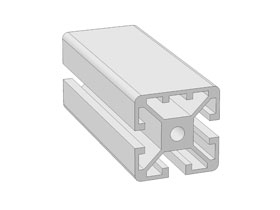 Alu profiel 40 x 40L - 1N