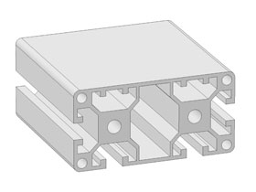 Alu profiel 40 x 80L - 2N