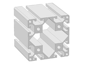 Alu profiel 80 x 80L