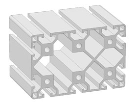 Alu profiel 80 x 120N