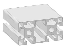 Alu profiel 45 x 90L - 2N
