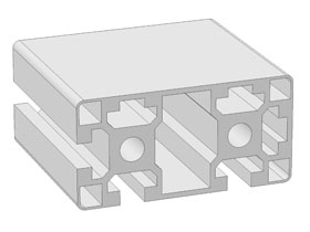 Alu profiel 45 x 90L - 3N