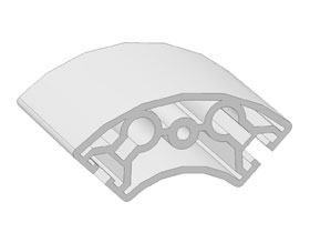 Alu rondprofiel 40 - 90 gr.