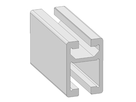 Alu schuifdeurprofiel 30 x 45