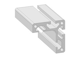 Alu schuifprofiel 40