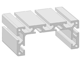 Alu schuifprofiel 80/120