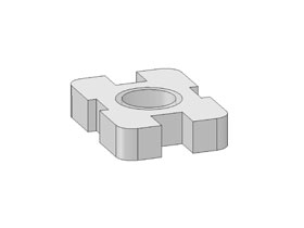 Inschuifmoer 8E/8/10 - M6