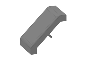 Afdekkap hoekstuk 45 x 45, basic