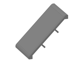 Afdekkap hoekstuk 80 x 80, luxury