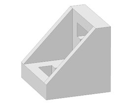 Hoekstuk 45 x 45, luxury