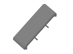 Afdekkap hoekstuk 60 x 60, luxury