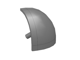 Ronde afdekkap XYZ hoekstuk 30