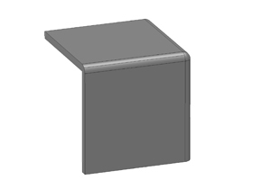 Vierkante afdekkap XYZ hoekstuk 30