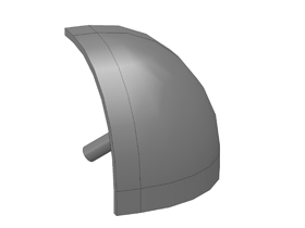 Ronde afdekkap XYZ hoekstuk 40