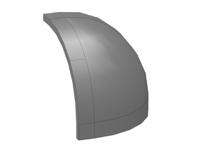 Ronde afdekkap XYZ hoekstuk 45