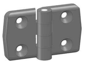 Designscharnier 40 x 40