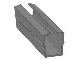 Raamprofiel 8, L=2 m