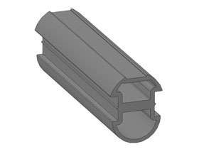 Afdichtrubber, sleuf 10