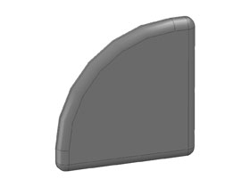 Afdekkap 45 x 45L - R