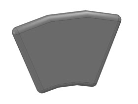 Afdekkap 45 - 45 gr.