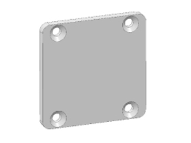 Afdekkap kabelprofiel 40 x 40