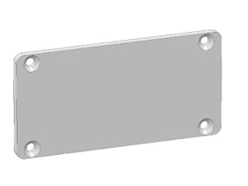 Afdekkap kabelprofiel 40 x 80