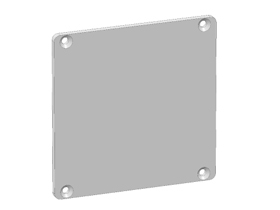 Afdekkap kabelprofiel 80 x 80