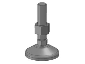 Stelvoet 80 - M12 x 95, kunststof
