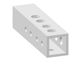 Hoekverbindingsstuk rechts