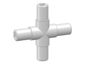 Leuningklemstuk KI40 - Kruis