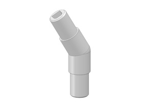 Leuningklemstuk WI40 - Hoek 30 gr.