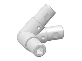 Leuningklemstuk WIV40H-45gr.