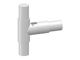 Leuningklemstuk WIT40-SW1