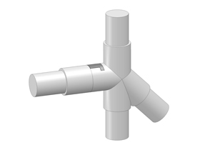 Leuningklemstuk KI40H-45gr. SW1