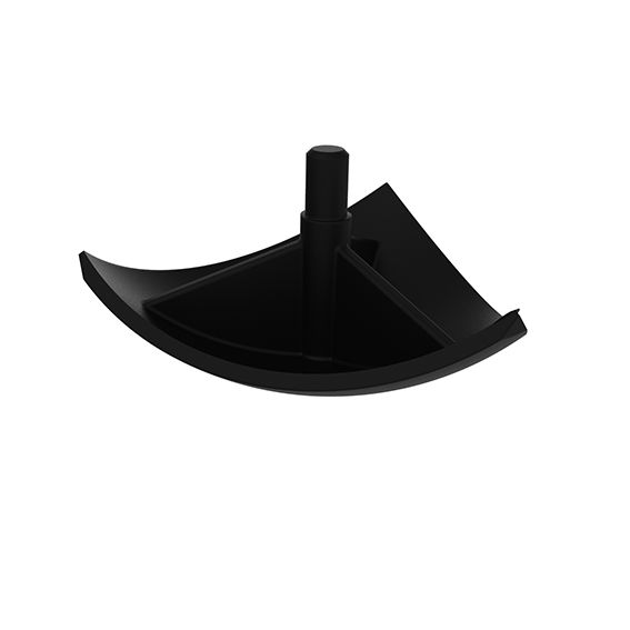 Ronde afdekkap XYZ hoekstuk 30