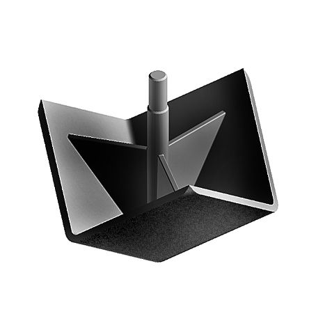 Vierkante afdekkap XYZ hoekstuk 45