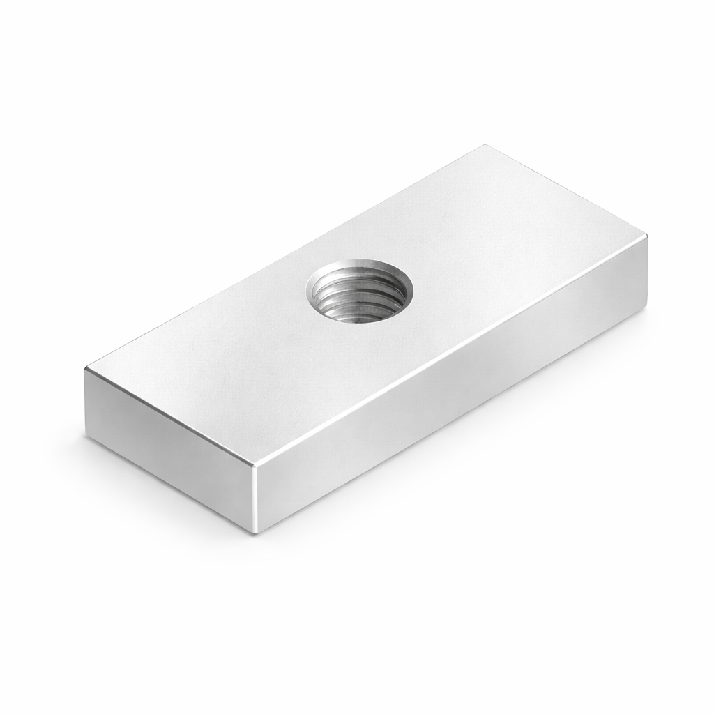 Vlakke sleufmoer , 20x13x5 mm, M6